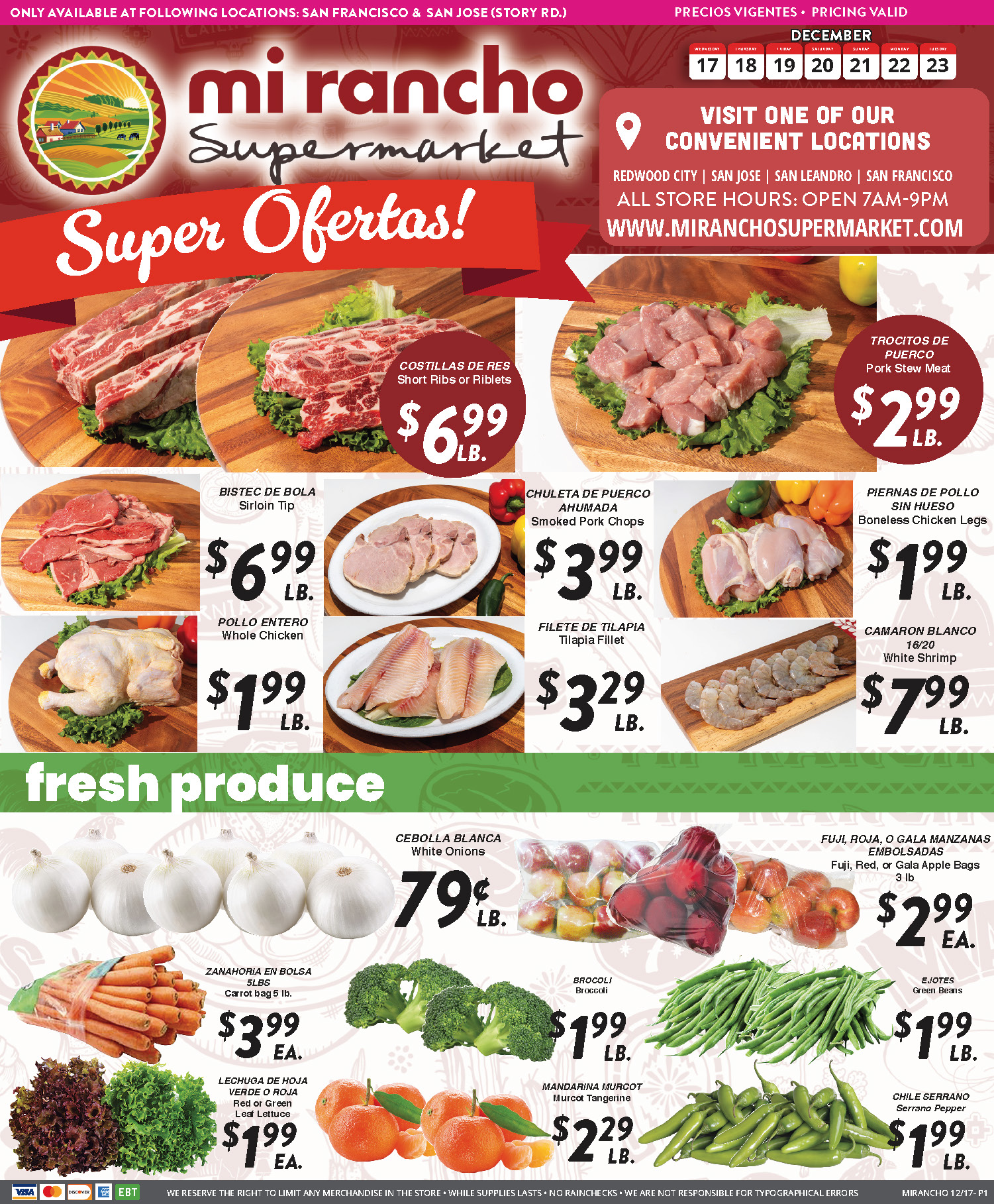Weekly Ad Page 1