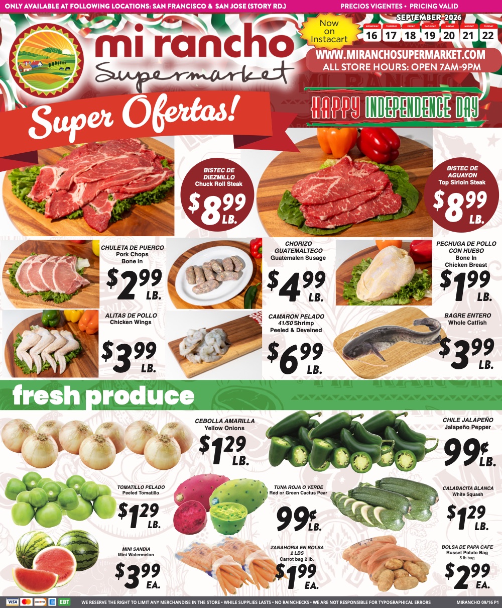 Weekly Ad Page 1